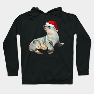 Christmas fur seal Hoodie